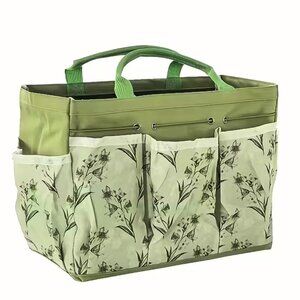 Stylish Printed Tote Bag Multi-Purpose Home Organizer Multiple Pockets Practical